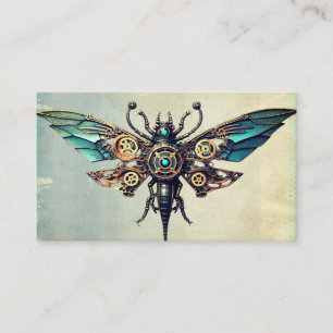 Steampunk Mechanical Vintage Industrial Cyberpunk Visitkort