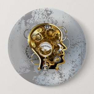Steampunk med manometer knapp