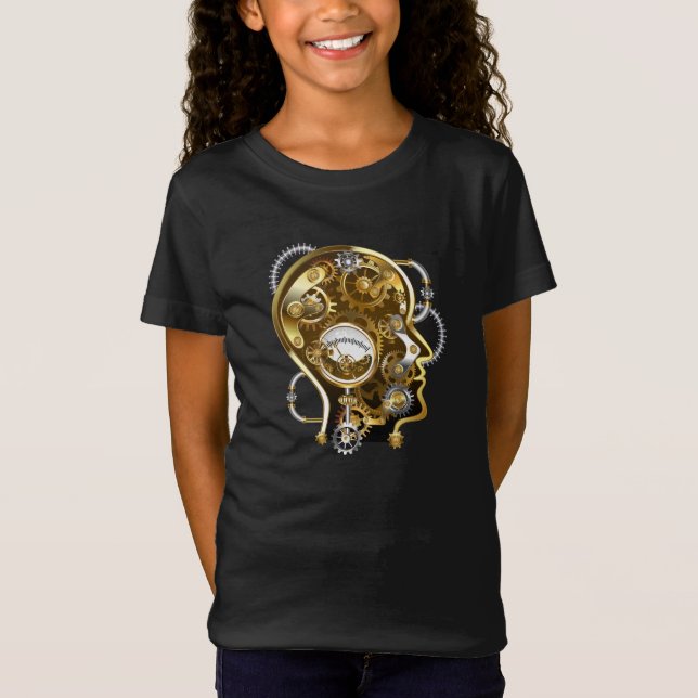 Steampunk med manometer t shirt (Framsida)