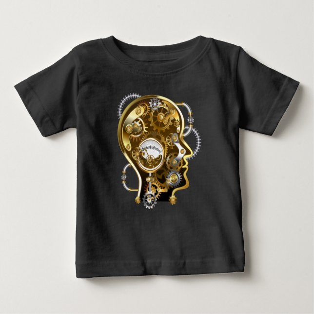 Steampunk med manometer t shirt (Framsida)