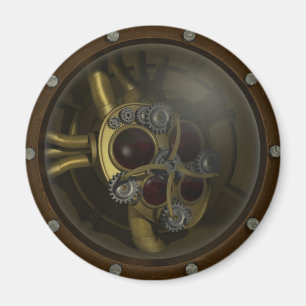 Steampunk mekanisk hjärtamagnet magnet