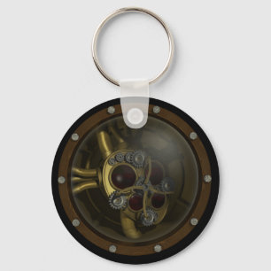 Steampunk mekanisk hjärtnyckelring nyckelring