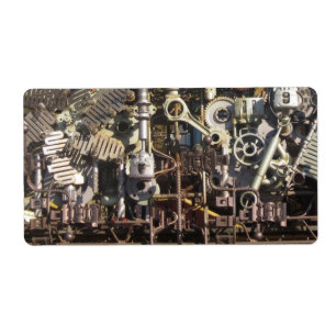 Steampunk mekaniska maskiner maskiner fraktsedel