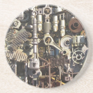 Steampunk mekaniska maskiner maskiner underlägg sandsten