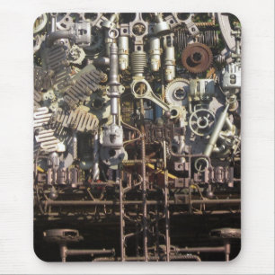 Steampunk mekaniska maskinerimaskiner musmatta