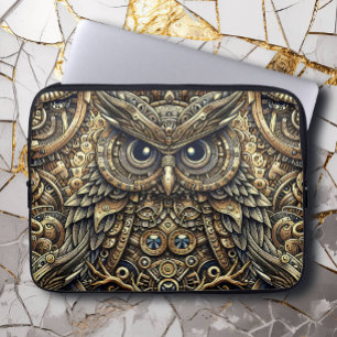 Steampunk Metall Gears och Uggla Laptop Fodral
