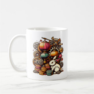Steampunk Mid Autumn Festival Kaffemugg