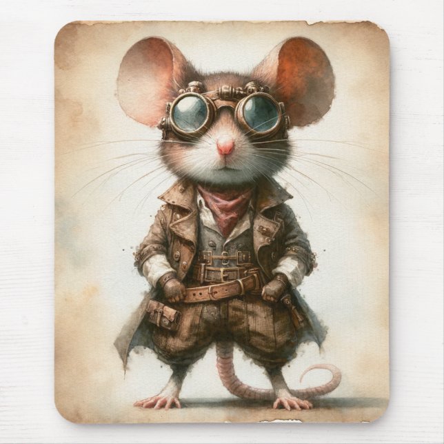 Steampunk Mouse Pad Musmatta (Framsidan)