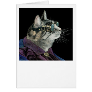 ’Steampunk Mouser’ - Tabby katt OBS Kort