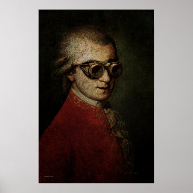 Steampunk Mozart Poster (Framsidan)