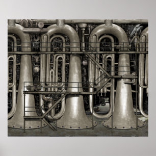 Steampunk Music Factory Poster