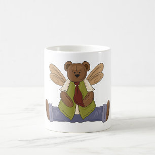 Steampunk Nalle med Fairy Vingar Kaffemugg