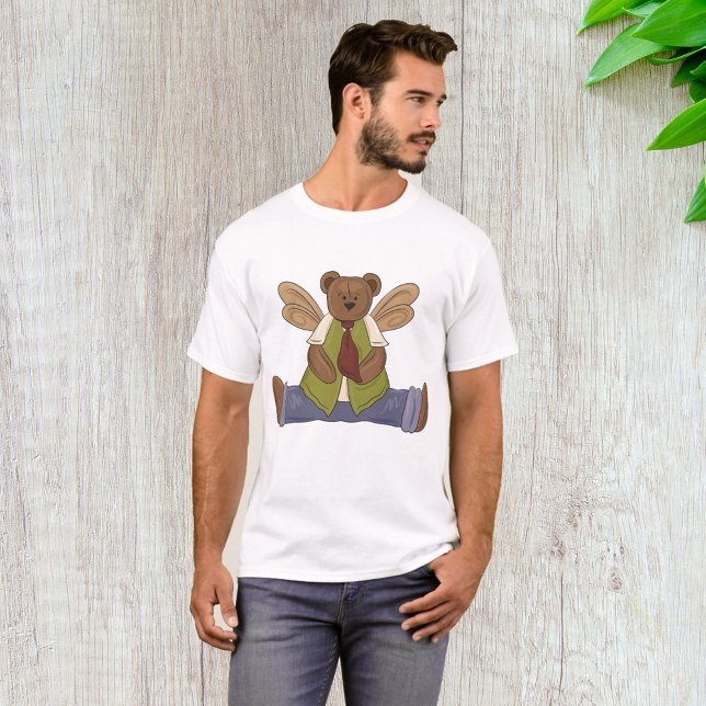 Steampunk Nalle med Fairy Vingar T Shirt (Skapare uppladdad)