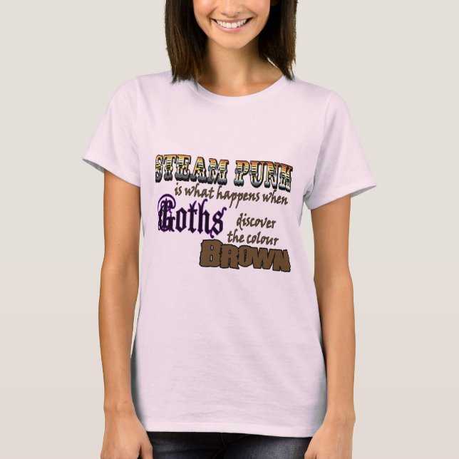 Steampunk: när Goths upptäcker Brown T-shirt (Framsida)