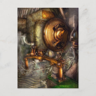 Steampunk - Naval - Stäng ventilen Vykort