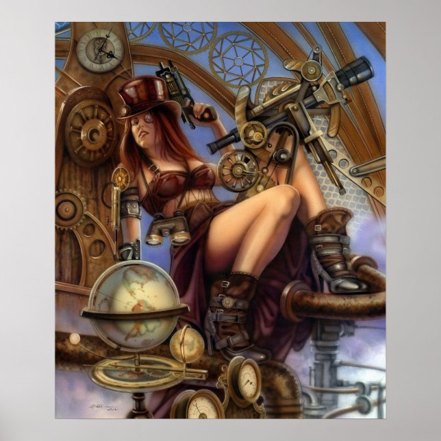 Steampunk Navigator Poster! Poster (Framsidan)