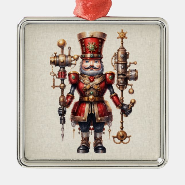 Steampunk Nutcracker jul Ornament (Framsidan)