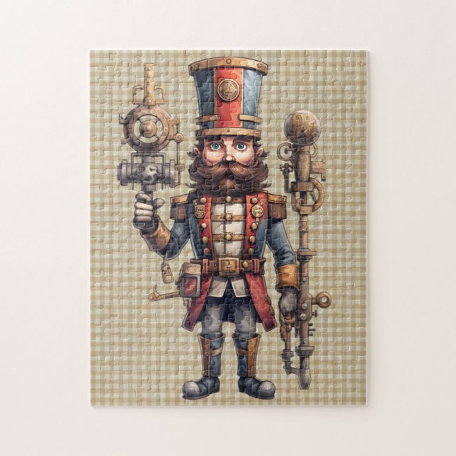 Steampunk Nutcracker Puzzle Pussel (Vertikal)