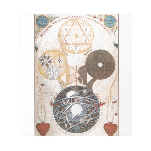 Steampunk Occult Star of David Anteckningsblock (Framsida)