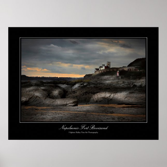 Steampunk och Burtonesque Napoleonic Fort Bovisand Poster (Framsidan)