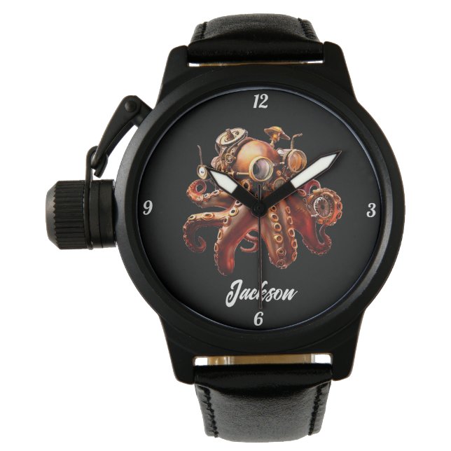 Steampunk Octopus Armbandsur (Framsida)