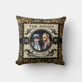 Steampunk Octopus Brown Victorian-årsdag Kudde