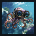 Steampunk Octopus Poster<br><div class="desc">Steampunk Octopus</div>
