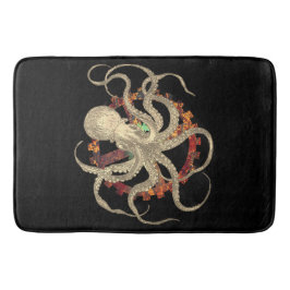 Steampunk Octopus & Rusty Clockwork Gear Badrumsmatta