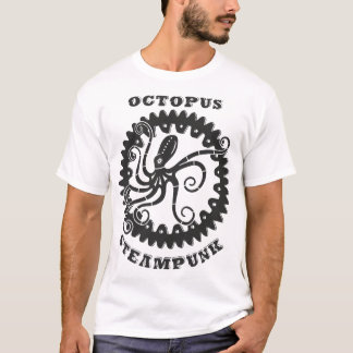 Steampunk octopus t shirt