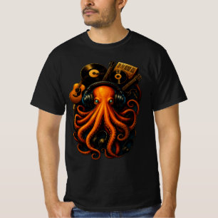 Steampunk Octopus T-Shirt - Music & Fantasy Art