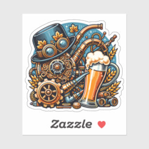 Steampunk Oktoberfest Klistermärken