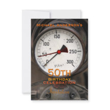 Steampunk Old Manometer 50:e födelsedagsfirandet