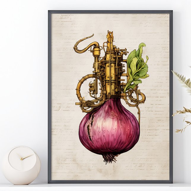 Steampunk Onion, kök Poster (Skapare uppladdad)