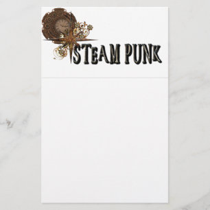 Steampunk Ord Collage Brevpapper