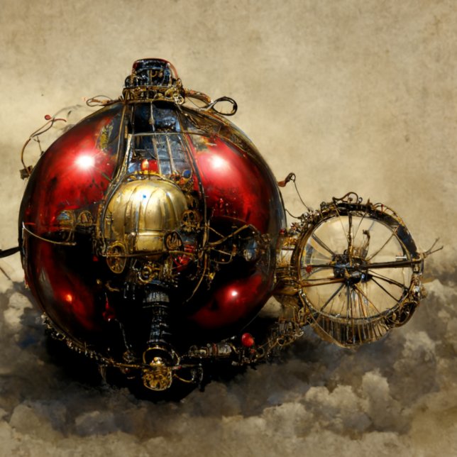 Steampunk Ornament med Hjul Tack Kort (Skapare uppladdad)