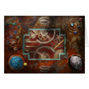 Steampunk - Pandoras boxas Hälsningskort