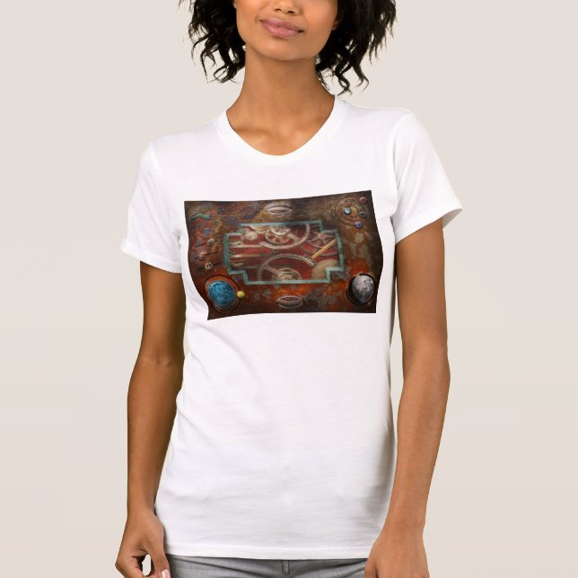 Steampunk - Pandoras boxas Tee Shirt (Framsida)