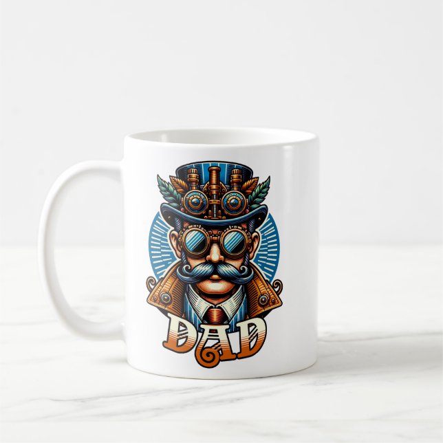 Steampunk Pappa Kaffemugg (Vänster)
