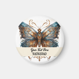 Steampunk party butterfly magnet