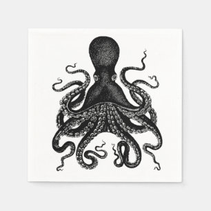 Steampunk party! Viktorian octopus kraken cthulu Pappersservett