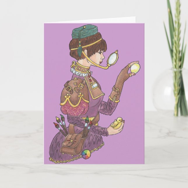 Steampunk påsk helgkort (Framsida)