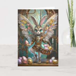 Steampunk Påskhare Angel Knight's lärling Kort