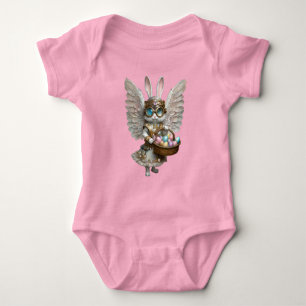 Steampunk Påskharen Ängel Flicka T Shirt