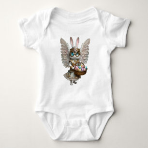 Steampunk Påskharen Ängel Flicka T Shirt