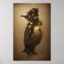 Steampunk Penguin | Skriv ut
