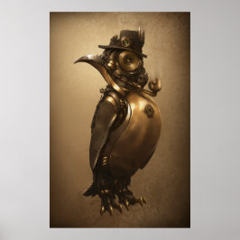 Steampunk Penguin | Skriv ut Poster