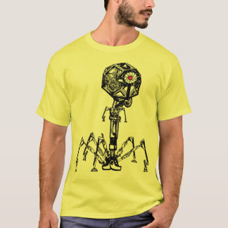 Steampunk_Phage i uppehällefärg T-shirt