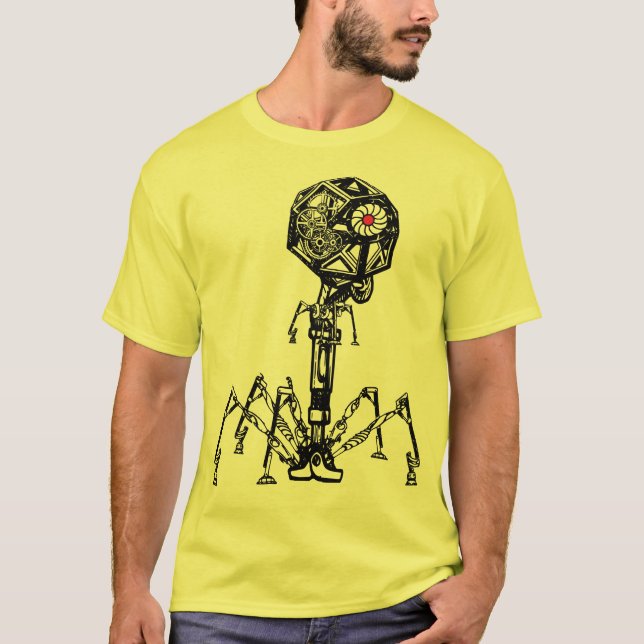 Steampunk_Phage i uppehällefärg T-shirt (Framsida)