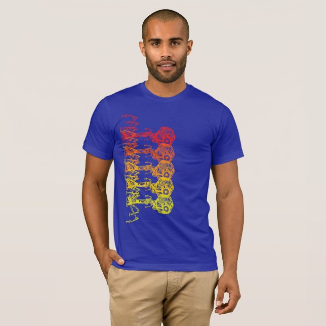 Steampunk_Phage i uppehällefärg Tee Shirt (Hel framsida)