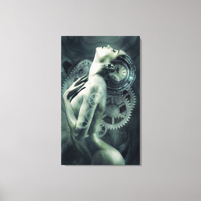 Steampunk Photomontage Canvastryck (Framsida)